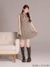ベージュ モデル：ももか　身長：156cm　着用サイズ：Sサイズ