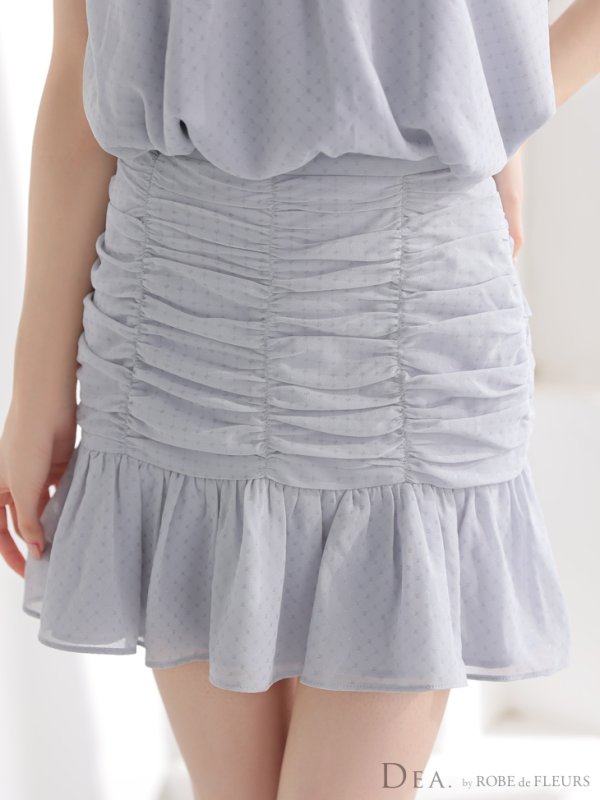 ブルーグレー モデル：ももか　身長：156cm　着用サイズ：Sサイズ