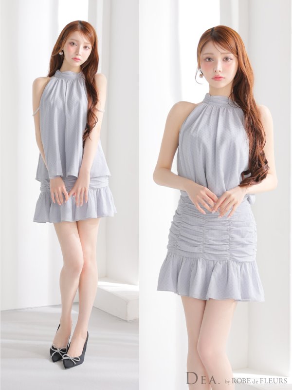 ブルーグレー モデル：ももか　身長：156cm　着用サイズ：Sサイズ