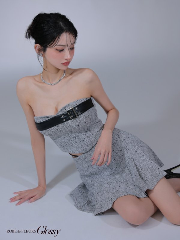 グレー モデル：まおちゃる　身長：158cm　着用サイズ：Sサイズ