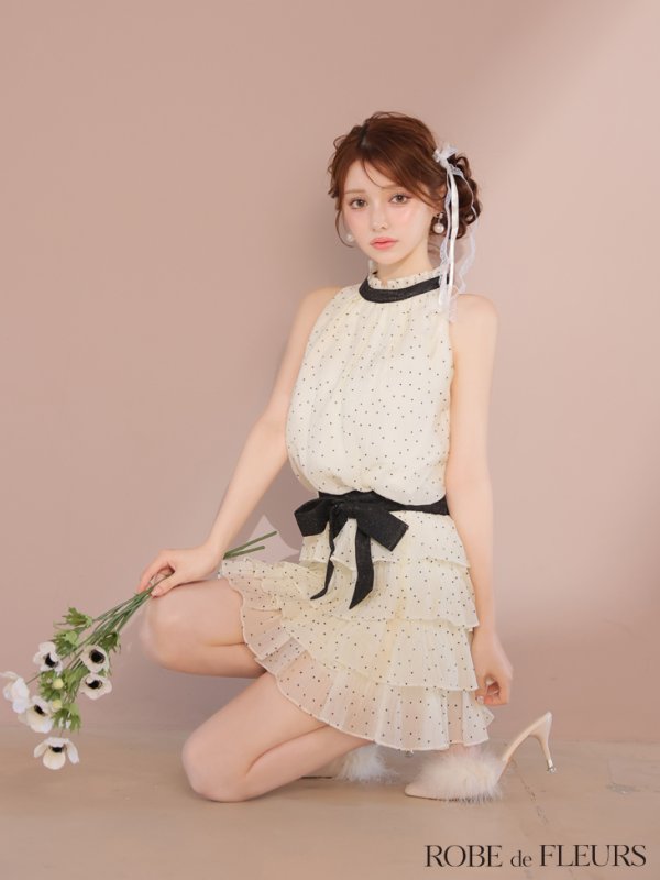 アイボリー モデル：ももか　身長：156cm　着用サイズ：Sサイズ