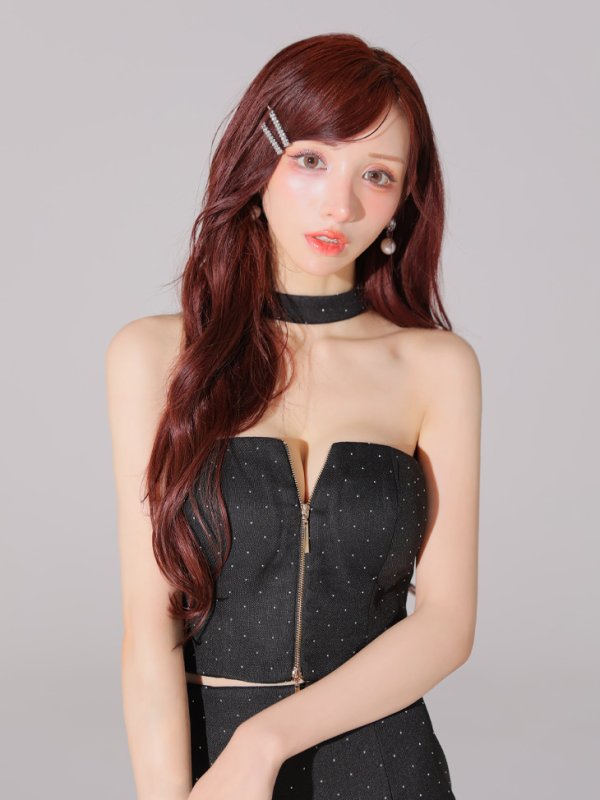 ブラック モデル:らいか 身長:163cm 着用サイズ:Sサイズ