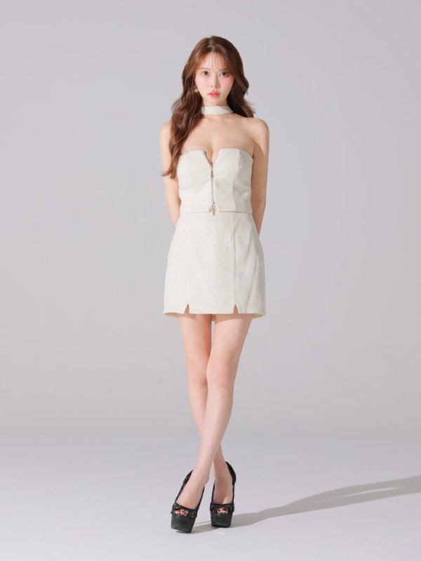 アイボリー モデル:ゆめ 身長:160cm 着用サイズ:Sサイズ