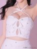 画像23: XSサイズあり【ROBE de FLEURS/ローブドフルール】トリプルリボン/ ホルターネック/ フラワーレース/ セットアップ/ フレア/ ミニドレス/ キャバドレス[OF2]