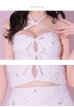 画像24: XSサイズあり【ROBE de FLEURS/ローブドフルール】トリプルリボン/ ホルターネック/ フラワーレース/ セットアップ/ フレア/ ミニドレス/ キャバドレス[OF2]