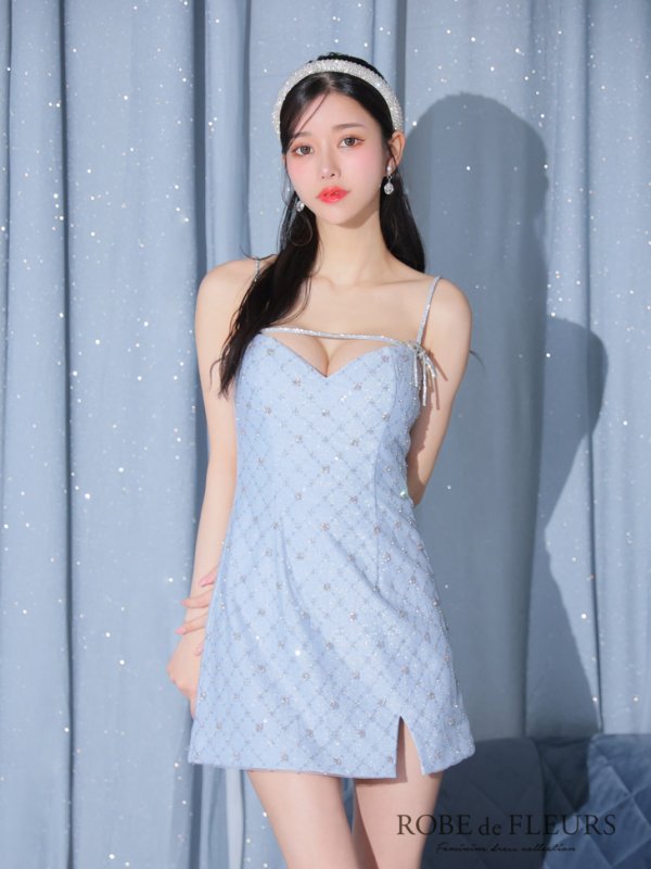 ブルー モデル:ゆりお 身長:165cm 着用サイズ:Sサイズ