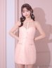 画像4: XSサイズあり【ROBE de FLEURS/ローブドフルール】襟付き/ ビーズ/ スパンコール/ ホルターネック/ ミニドレス/ キャバドレス[OF2]