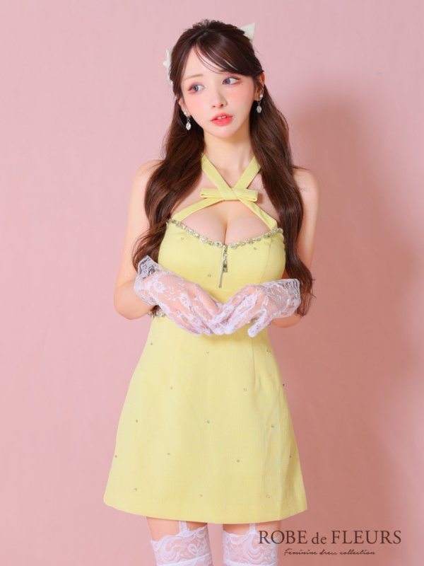 イエロー モデル:らいか 身長:163cm 着用サイズ:Sサイズ