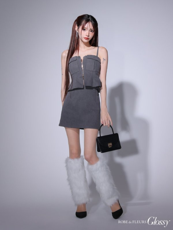 グレー モデル:みみ 身長:162cm 着用サイズ:Sサイズ