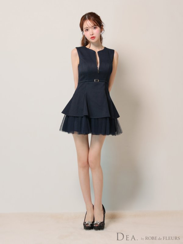 ネイビー モデル:ゆめ 身長:160cm 着用サイズ:Sサイズ