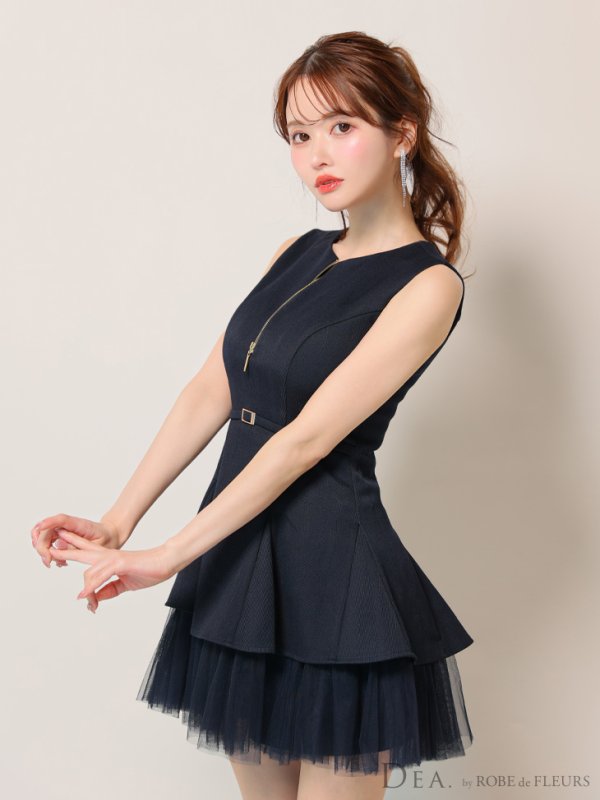 ネイビー モデル:ゆめ 身長:160cm 着用サイズ:Sサイズ