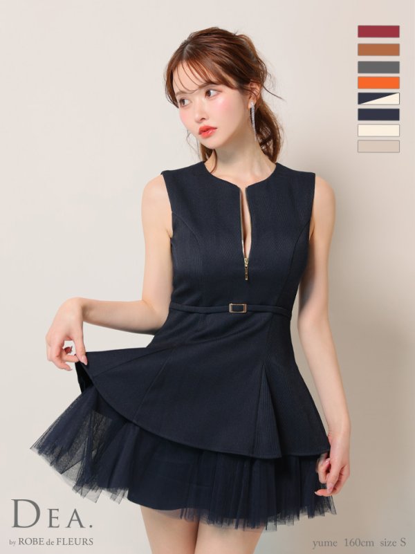 ネイビー モデル:ゆめ 身長:160cm 着用サイズ:Sサイズ