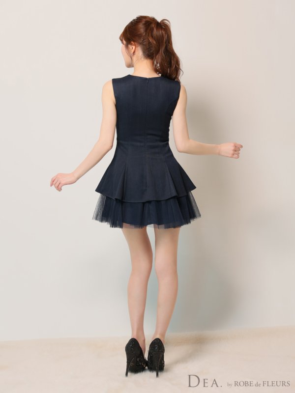 ネイビー モデル:ゆめ 身長:160cm 着用サイズ:Sサイズ