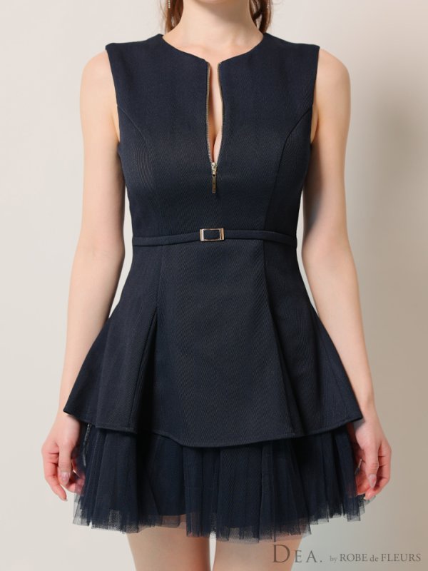 ネイビー モデル:ゆめ 身長:160cm 着用サイズ:Sサイズ