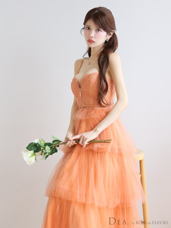 オレンジ モデル:まりん 身長:164cm 着用サイズ:Sサイズ