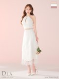 Lサイズあり【DEA.by ROBE de FLEURS/ディアバイローブドフルール】レース/ ホルター/ セットアップ/ フレア/ ミモレ丈/ ミディアムドレス/ キャバドレス long[OF2]