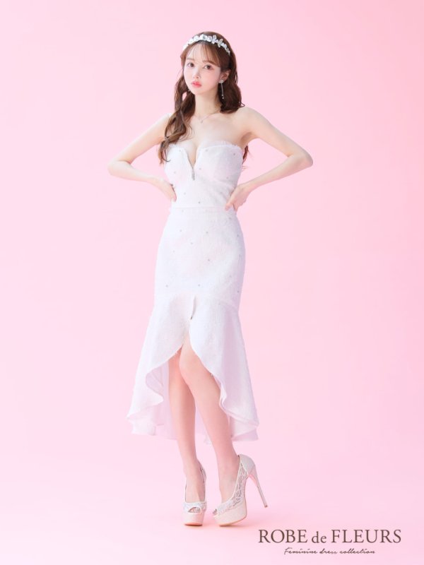 ホワイト モデル:ゆめ 身長:160cm 着用サイズ:Sサイズ