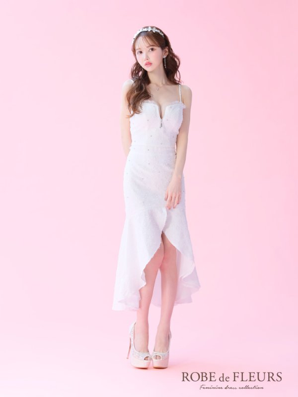 ホワイト モデル:ゆめ 身長:160cm 着用サイズ:Sサイズ