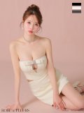 XSサイズあり【ROBE de FLEURS/ローブドフルール】ビジュー/ リボン/ タイト/ セットアップ/ ミニドレス/ キャバドレス[OF2]
