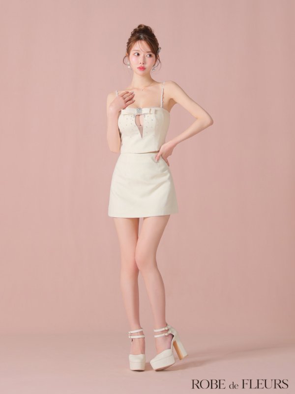 アイボリー モデル:ゆめ 身長:160cm 着用サイズ:Sサイズ