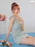 ブルー　モデル：らいか　身長：163cm　着用サイズ：Sサイズ