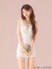 ホワイト　モデル：まりん　身長：164cm　着用サイズ：Sサイズ