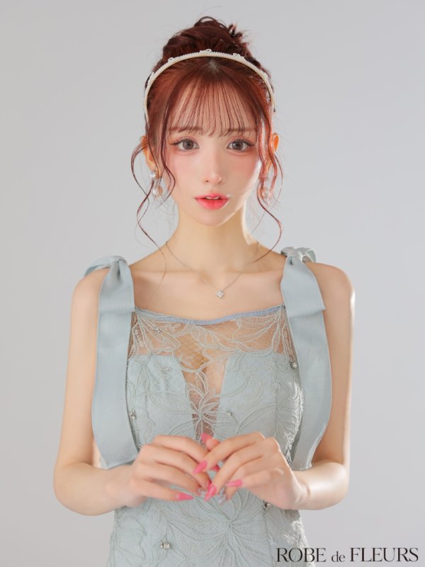 ブルー　モデル：らいか　身長：163cm　着用サイズ：Sサイズ