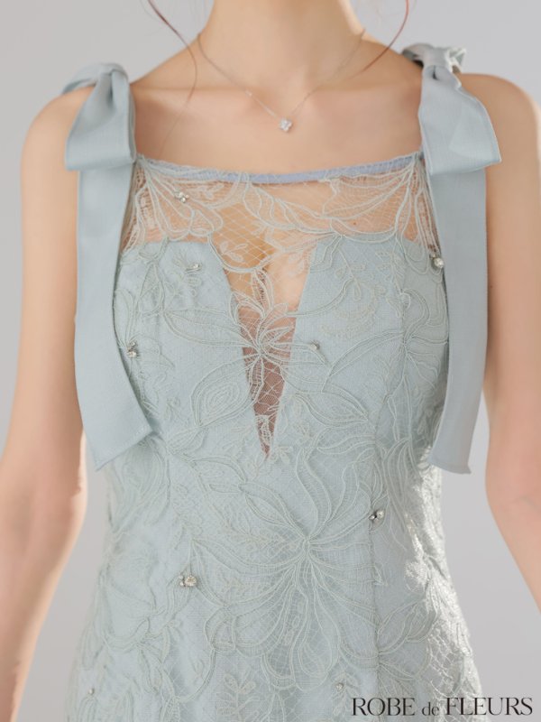 ブルー　モデル：らいか　身長：163cm　着用サイズ：Sサイズ