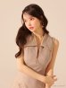 ベージュ モデル：ゆめ　身長：160cm　着用サイズ：Sサイズ