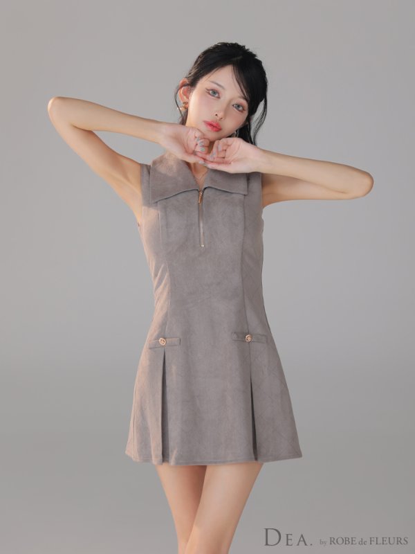グレー モデル:まおちゃる 身長:158cm 着用サイズ:Sサイズ