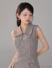 グレー　モデル：まおちゃる　身長：158cm　着用サイズ：Sサイズ