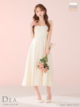 【予約商品/5月中旬発送予定】Lサイズあり【DEA.by ROBE de FLEURS/ディアバイローブドフルール】ストーン/ ジャガード/ ギャザー/ フレア/ ロング/ ワンピース/ ミモレ丈/ ミディアムドレス/ キャバドレス long[OF2]