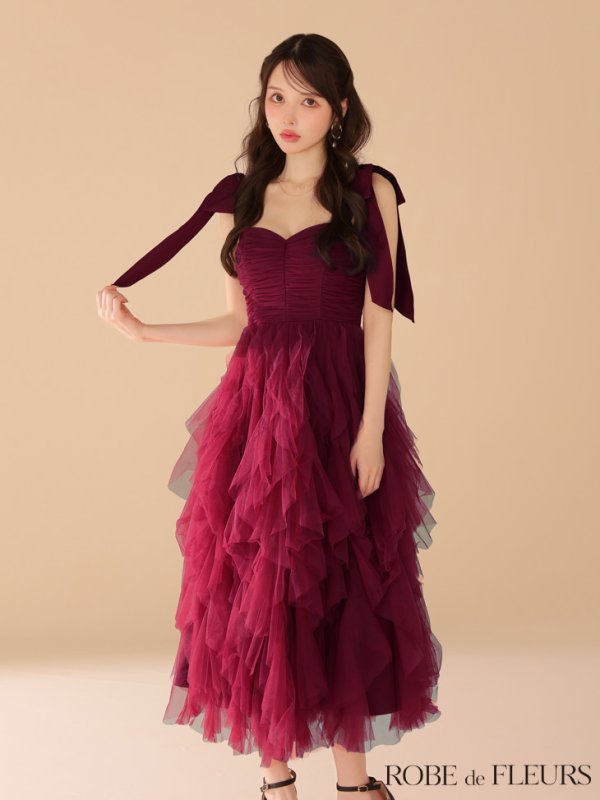 レッド　モデル：ゆめ　身長：160cm　着用サイズ：Sサイズ