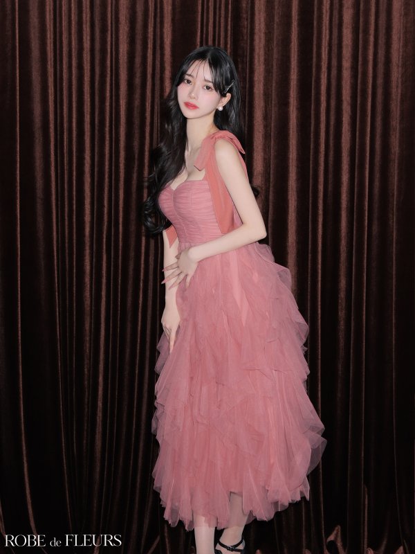 ベイクドピンク　モデル：ゆりお　身長：165cm　着用サイズ：Sサイズ