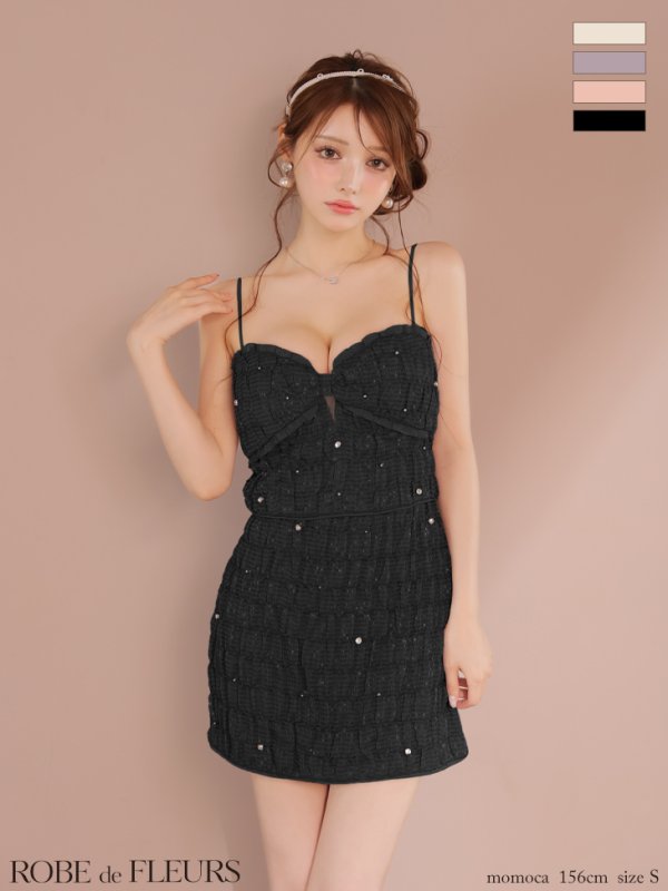 ブラック モデル：ももか　身長：156cm　着用サイズ：Sサイズ