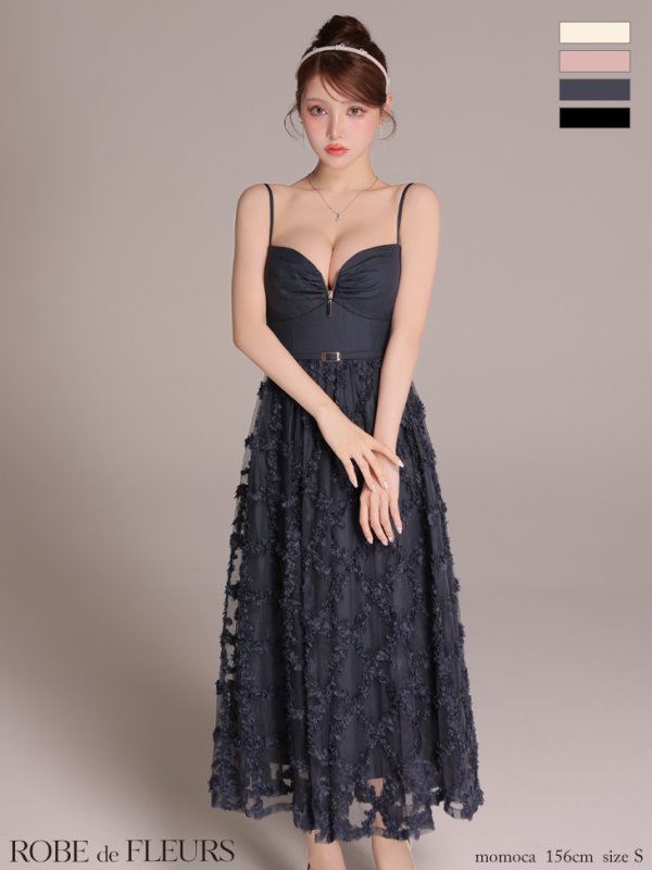ネイビー モデル：ももか　身長：156cm　着用サイズ：Sサイズ