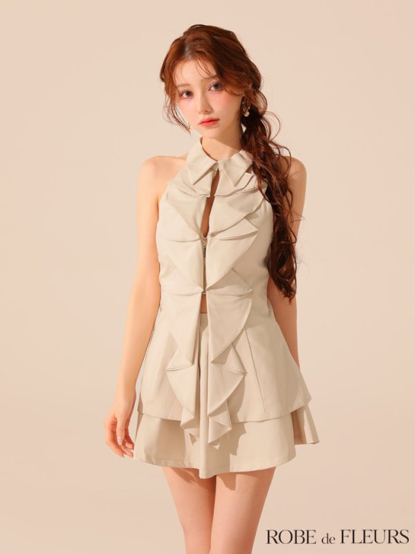 ベージュ モデル:ももか 身長:156cm 着用サイズ:Sサイズ