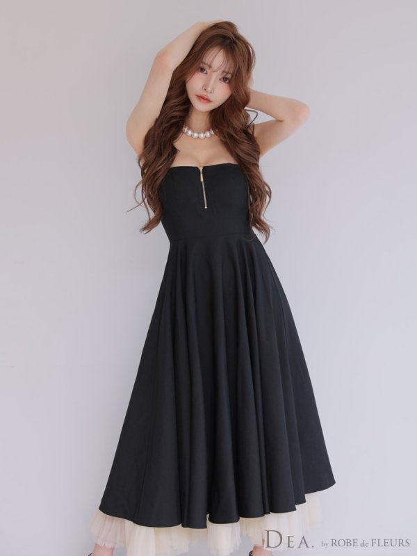 ブラック　モデル：まみ　身長：161cm　着用サイズ：Sサイズ