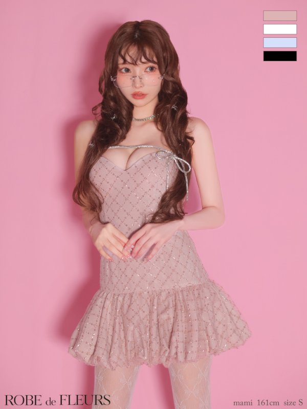 ピンク　モデル：まみ　身長：161cm　着用サイズ：Sサイズ