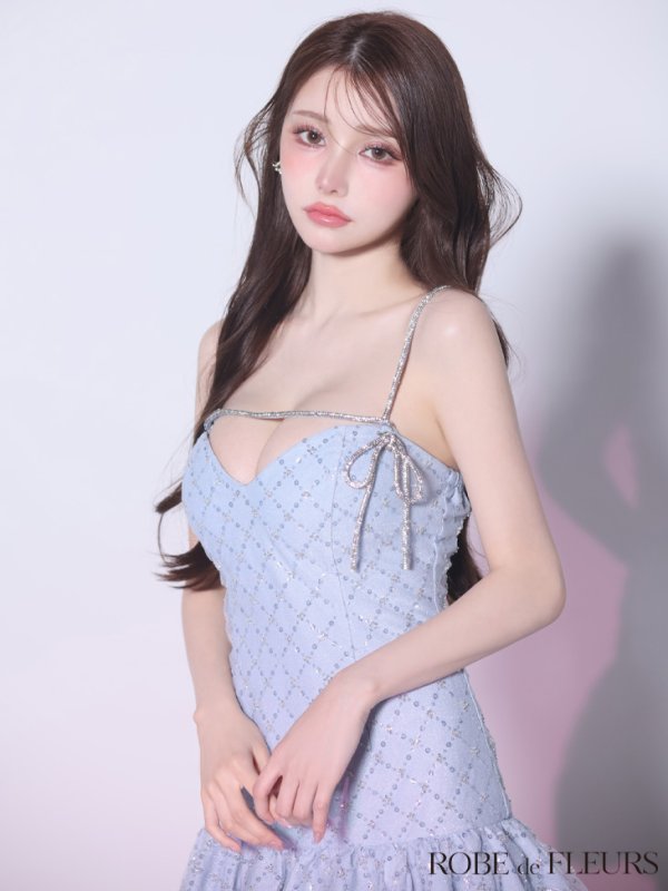 ブルー　モデル：ももか　身長：156cm　着用サイズ：Sサイズ