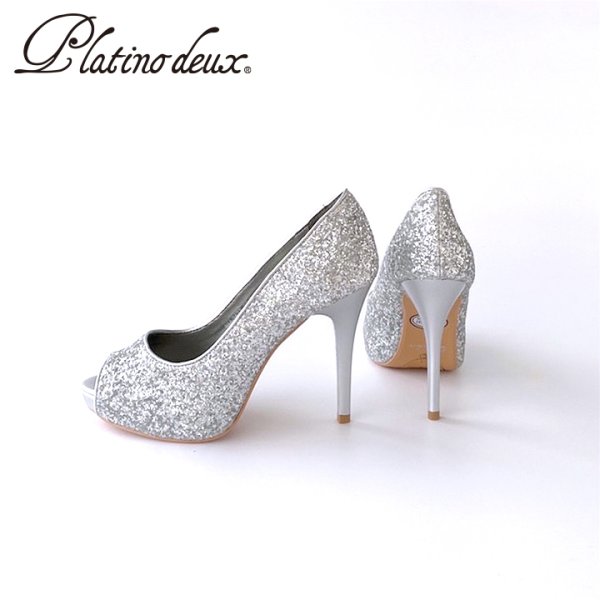 画像9: 【COMEX】 3color/ 11cmヒール/ グリッターラメ/ オープントゥパンプス[OF02]