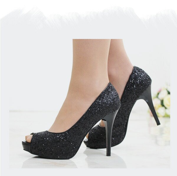 画像16: 【COMEX】 3color/ 11cmヒール/ グリッターラメ/ オープントゥパンプス[OF02]