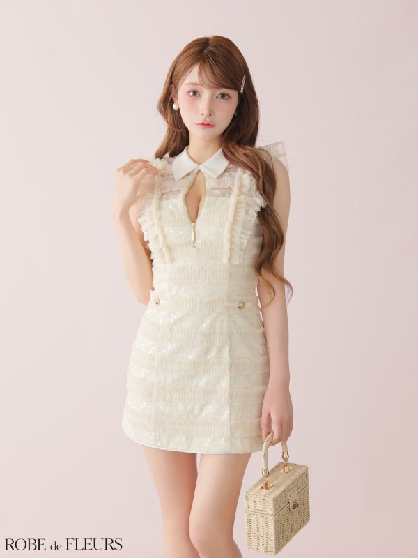 アイボリー　モデル：まみ　身長：161cm　着用サイズ：Sサイズ