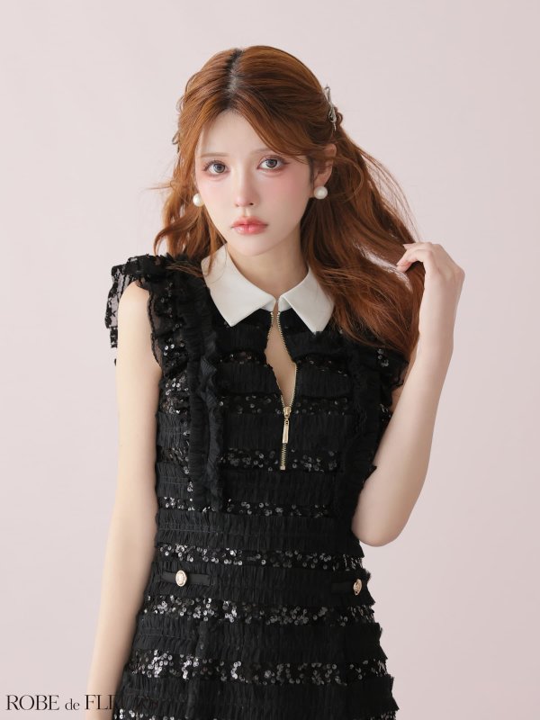 ブラック　モデル：まりん　身長：164cm　着用サイズ：Sサイズ