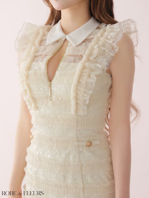 アイボリー　モデル：まみ　身長：161cm　着用サイズ：Sサイズ