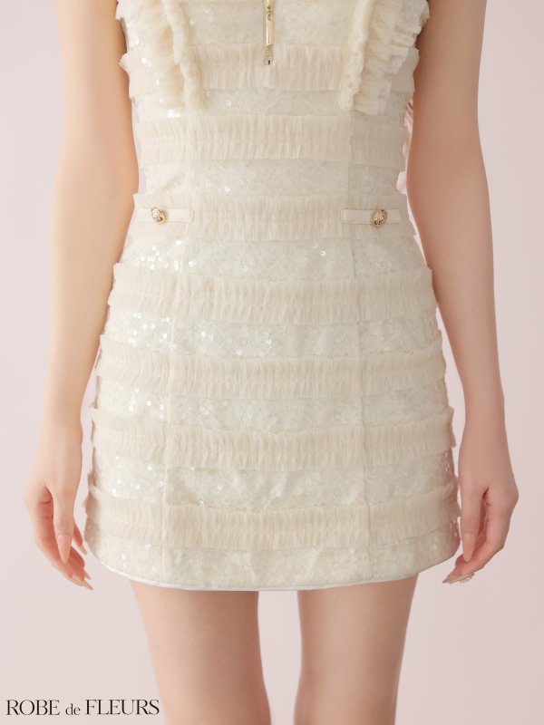 アイボリー　モデル：まみ　身長：161cm　着用サイズ：Sサイズ