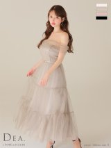 【予約商品/10月下旬発送予定】Lサイズあり【DEA./ディア】ラメチュール/ オフショルダー/ ロング/ ワンピース/ ミモレ丈/ ミディアムドレス/ キャバドレス long[OF08]