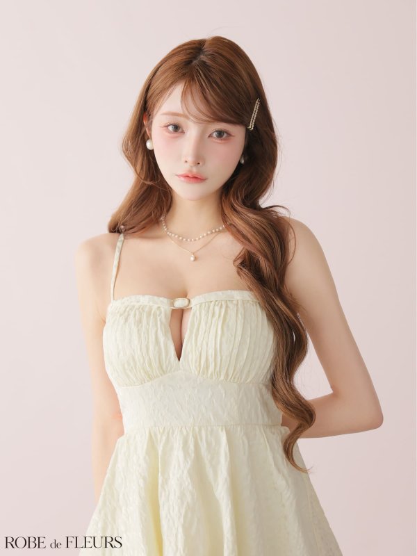 アイボリー モデル：まみ　身長：161cm　着用サイズ：Sサイズ