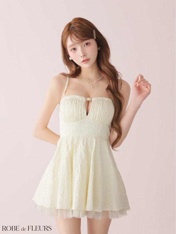 アイボリー モデル：まみ　身長：161cm　着用サイズ：Sサイズ