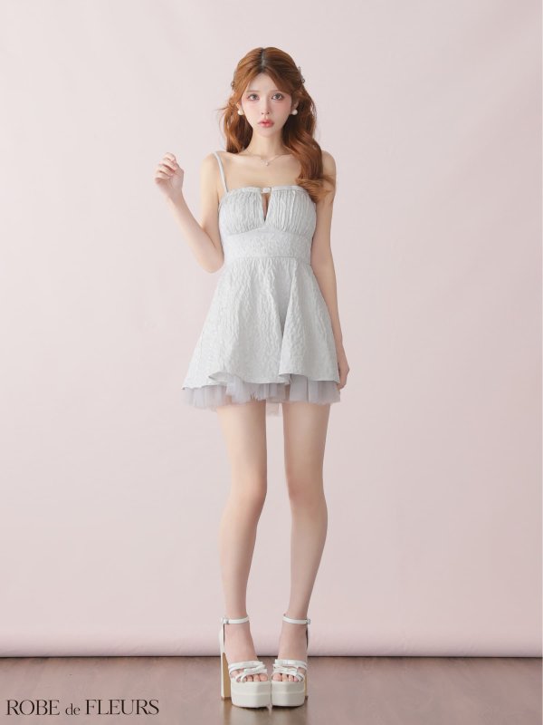 ブルー モデル：まりん　身長：164cm　着用サイズ：Sサイズ